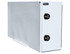 bp964824wll by BUYERS PRODUCTS - White Steel Straight Side Backpack Truck Box with Adjustable Shelving