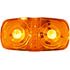 V38A by PETERSON LIGHTING - LED Marker/ Clearance, PC-Rated Rectangular, Double Bulls-Eye, 4"X2", amber, Viz Pack