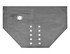 1809029 by BUYERS PRODUCTS - Trailer Hitch Reinforcement Plate - 1 x 34-1/2 x 22-1/2 in.