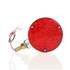 27513 by TRUCK-LITE - Multi-Purpose Light Bulb - LED, Red, Round, 24 Diode, Single Face, 3 Wire, 1 Stud, Chrome, Stripped End/Ring Terminal, Bulk