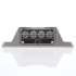 81335C by TRUCK-LITE - 81 Series Work Light - 2x4 in. Rectangular LED, Chrome Housing, 4 Diode, 12V, Bracket Mount, 359 Lumen