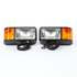 80888-P by TRUCK-LITE - Snow Plow Light - Halogen, 2 Bulb, Polycarbonate, 4 x 6 in. Rectangular, Universal, 12V