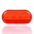 90933 by TRUCK-LITE - Signal-Stat Marker Light Lens - Oval, Red, Acrylic, Snap-Fit Mount