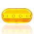 9093A-3 by TRUCK-LITE - Signal-Stat Marker Light Lens - Oval, Yellow, Acrylic, Snap-Fit Mount