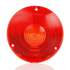 90163 by TRUCK-LITE - Marker Light Lens - Round, Red, Acrylic, Front Or Rear, 3 Screw, Bulk