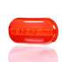 90933 by TRUCK-LITE - Signal-Stat Marker Light Lens - Oval, Red, Acrylic, Snap-Fit Mount