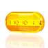 9093A-3 by TRUCK-LITE - Signal-Stat Marker Light Lens - Oval, Yellow, Acrylic, Snap-Fit Mount