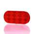 543 by TRUCK-LITE - Signal-Stat Reflector - 2 x 4" Oval, Red, 2 Screw or Adhesive Mount