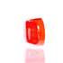 90933 by TRUCK-LITE - Signal-Stat Marker Light Lens - Oval, Red, Acrylic, Snap-Fit Mount