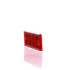98003R3 by TRUCK-LITE - Reflector - 1 x 4" Rectangle, Red, 2 Screw or Adhesive Mount
