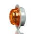 TL30279Y by TRUCK-LITE - 30 SERIES, HIGH PROFILE, LED, YELLOW ROUND, 8 DIODE, MARKER CLEARANCE LIGHT, PC, GRAY POLYCARBONATE FLANGE MOUNT, PL-10, 12V