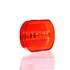 90933 by TRUCK-LITE - Signal-Stat Marker Light Lens - Oval, Red, Acrylic, Snap-Fit Mount