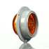 TL30279Y by TRUCK-LITE - 30 SERIES, HIGH PROFILE, LED, YELLOW ROUND, 8 DIODE, MARKER CLEARANCE LIGHT, PC, GRAY POLYCARBONATE FLANGE MOUNT, PL-10, 12V