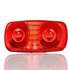 90073 by TRUCK-LITE - Signal-Stat Headlight Lens - Rectangular, Red, Acrylic, For Headlights-Fog & Driving (27004), Lighting Kit (80893), M/C Lights (1201, 1203, 1204, 1211, 1213, 1215, 1216, 1253), Snap-Fit, Bulk