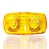 9007A-3 by TRUCK-LITE - Signal-Stat Marker Light Lens - Oval, Yellow, Acrylic, Snap-Fit Mount
