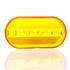 9093A-3 by TRUCK-LITE - Signal-Stat Marker Light Lens - Oval, Yellow, Acrylic, Snap-Fit Mount