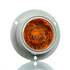 TL30279Y by TRUCK-LITE - 30 SERIES, HIGH PROFILE, LED, YELLOW ROUND, 8 DIODE, MARKER CLEARANCE LIGHT, PC, GRAY POLYCARBONATE FLANGE MOUNT, PL-10, 12V