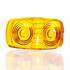 9007A-3 by TRUCK-LITE - Signal-Stat Marker Light Lens - Oval, Yellow, Acrylic, Snap-Fit Mount