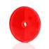 52-3 by TRUCK-LITE - Reflector - Round, Red, Reflector, 1 Screw/Nail/Rivet, Acrylic