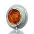 TL30279Y by TRUCK-LITE - 30 SERIES, HIGH PROFILE, LED, YELLOW ROUND, 8 DIODE, MARKER CLEARANCE LIGHT, PC, GRAY POLYCARBONATE FLANGE MOUNT, PL-10, 12V