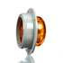 TL30279Y by TRUCK-LITE - 30 SERIES, HIGH PROFILE, LED, YELLOW ROUND, 8 DIODE, MARKER CLEARANCE LIGHT, PC, GRAY POLYCARBONATE FLANGE MOUNT, PL-10, 12V