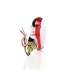 27513 by TRUCK-LITE - Multi-Purpose Light Bulb - LED, Red, Round, 24 Diode, Single Face, 3 Wire, 1 Stud, Chrome, Stripped End/Ring Terminal, Bulk