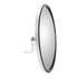 978033 by TRUCK-LITE - Door Blind Spot Mirror - 8.5 in., Silver Steel, Round, Universal Mount