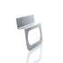 60728 by TRUCK-LITE - Brake / Tail Light Bracket - 2 Screw Bracket Mount, For Oval Shape Lights, Gray Steel