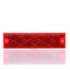 TL98003R by TRUCK-LITE - Reflector - Acrylic Red Rectangular With Adhesive Backing Or 2 Screws