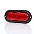 TL60256R by TRUCK-LITE - Brake / Tail / Turn Signal Light - For 60 Series, LED, Red, Oval, 26 Diode, Black Flange Mount, 12 Volt