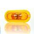 TL60420Y by TRUCK-LITE - Side Marker Light - For 60 Series, LED, Yellow Oval, 6 Diode, Yellow Flange Mount, Fit 'N Forget S.S., 12 Volt