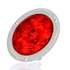 TL44322R by TRUCK-LITE - Brake / Tail / Turn Signal Light - For Super 44, LED, Red, Round, 6 Diode, Gray Flange Mount, 12 Volt