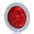 TL10289R by TRUCK-LITE - 10 Series Low Profile LED Clearance Marker Light - 8 Diode, 12V, Gray Polycarbonate Flange Mount, PL-10, .180 Bullet Terminal/Ring Terminal, Kit, Red Round