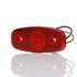 TL26250R by TRUCK-LITE - 26 Series, LED, Red Rectangular, 3 Diode, Marker Clearance Light, P2, 2 Screw, Hardwired, .180 Bullet Terminal, 12V