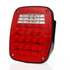 TL5073 by TRUCK-LITE - Signal-Stat, LED, Red/Clear Acrylic Lens, RH, Combo Box Light, 3 Stud , Hardwired, Packard /Ring Terminal, 12V