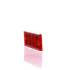 TL98003R by TRUCK-LITE - Reflector - Acrylic Red Rectangular With Adhesive Backing Or 2 Screws