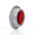 TL30251R by TRUCK-LITE - Marker Light - For 30 Series, LED, Red Round, 2 Diode, P3, Gray Polycarbonate Flange Mount, Fit 'N Forget, 12 Volt