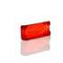 TL9082 by TRUCK-LITE - Replacement Lens - Signal-Stat, Rectangular, Red, Polycarbonate, for Clearance/Marker Lights (1520, 1520HT, 1521, 1523), Snap-Fit