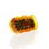 TL60255Y by TRUCK-LITE - 60 Series, LED, Yellow Oval, 26 Diode, Auxiliary Turn Signal, Fit 'N Forget S.S., 24V