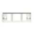 TL21720 by TRUCK-LITE - Super 21 Bracket Mount - Used In Rectangular Shape Lights, White Polycarbonate, 2 Screw Bracket Mount