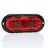 TL60256R by TRUCK-LITE - Brake / Tail / Turn Signal Light - For 60 Series, LED, Red, Oval, 26 Diode, Black Flange Mount, 12 Volt