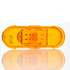 60421YTLT by TRUCK-LITE - 60 Series, LED, Yellow Oval, 6 Diode, Side Turn Signal, Fit 'N Forget S.S., 12V