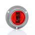 TL30251R by TRUCK-LITE - Marker Light - For 30 Series, LED, Red Round, 2 Diode, P3, Gray Polycarbonate Flange Mount, Fit 'N Forget, 12 Volt