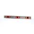 TL15050R by TRUCK-LITE - 15 Series, LED, Identification Bar, Rectangular, Red, 3 Lights, 6" Centers, Silver, 12V, Kit