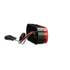 TL60556R by TRUCK-LITE - 60 Series LED, Red/Clear, Oval, 8 Diode, Stop/Turn/Tail & Back - Up, Grommet Mount, Hardwired, Fit 'N Forget S.S., 12V