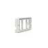 TL21720 by TRUCK-LITE - Super 21 Bracket Mount - Used In Rectangular Shape Lights, White Polycarbonate, 2 Screw Bracket Mount