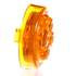 TL10385Y by TRUCK-LITE - 10 Series Low Profile LED Clearance Marker Light - 8 Diode, 12V, Fit N' Forget M/C, Yellow Round