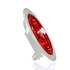 TL44322R by TRUCK-LITE - Brake / Tail / Turn Signal Light - For Super 44, LED, Red, Round, 6 Diode, Gray Flange Mount, 12 Volt