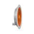 TL44221Y by TRUCK-LITE - Turn Signal Light - For Super 44, LED, Yellow Round, 42 Diode, Rear, Gray Flange Mount, Fit 'N Forget S.S., 12 Volt