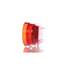 TL60885R by TRUCK-LITE - 60 Series, LED, Red, Oval, 26 Diode, Stop/Turn/Tail, Diamond Shell, Fit 'N Forget S.S., 12V